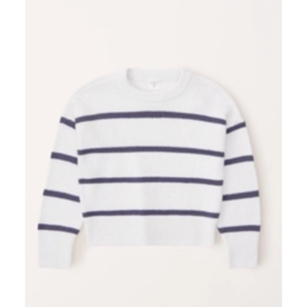 Abercrombie Kids || Girls Shine Pattern Stitch Crewneck Sweater
